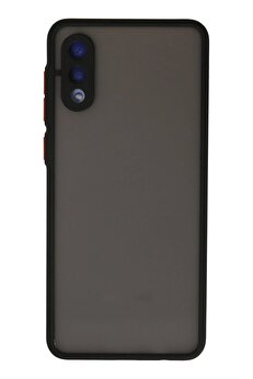 CepteToptan Samsung Galaxy A02 Kılıf Montreal Silikon Kapak - Siyah - DROPX5659-7902