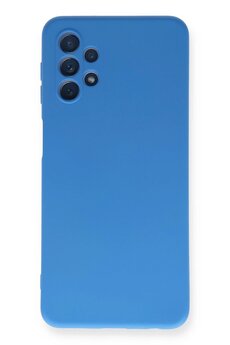 CepteToptan Samsung Galaxy A52 Kılıf Nano içi Kadife Silikon - Mavi - DROPX5793-4312