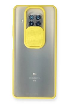 CepteToptan Xiaomi Mi 10T Lite Kılıf Palm Buzlu Kamera Sürgülü Silikon - Sarı - DROPX9405-3545