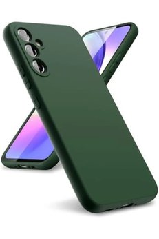CepteToptan Samsung Galaxy A24 4G Kılıf First Silikon - Koyu Yeşil - DROPX2362-2524