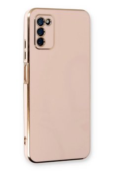 CepteToptan Samsung Galaxy A03S Kılıf Volet Silikon - Pembe - DROPX2211-1355