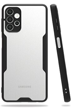 CepteToptan Samsung Galaxy A52 Kılıf Platin Silikon - Siyah - DROPX9049-1092