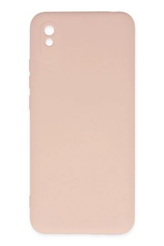 CepteToptan Xiaomi Redmi 9A Kılıf Nano içi Kadife Silikon - Pudra - DROPX8969-9013