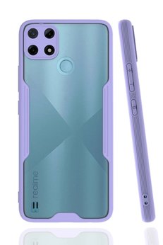 CepteToptan Realme C25Y Kılıf Platin Silikon - Lila - DROPX1987-1029