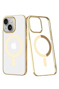 CepteToptan iPhone 14 Plus Kılıf Element Magneticsafe Sert Kapak - Gold - DROPX8279-2625