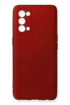 CepteToptan Oppo Reno 5 Pro Kılıf First Silikon - Bordo - DROPX8609-4043