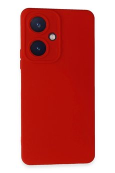 CepteToptan Vivo Y27 Kılıf Nano içi Kadife Silikon - Kırmızı - DROPX3632-5632