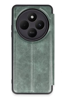 CepteToptan Xiaomi Redmi 14C Kılıf Flip Cover - Koyu Yeşil - DROPX7797-2237