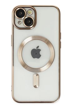CepteToptan iPhone 14 Kılıf Kross Magneticsafe Kapak - Gold - DROPX1239-4993