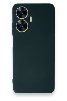 CepteToptan Realme C55 Kılıf First Silikon - Koyu Yeşil - DROPX1812-9467