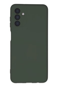 CepteToptan Samsung Galaxy A04S Kılıf Nano içi Kadife Silikon - Koyu Yeşil - DROPX1631-4883