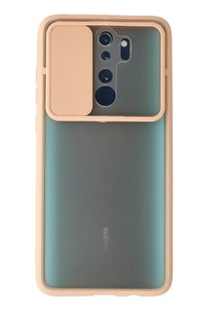 CepteToptan Xiaomi Redmi Note 8 Pro Kılıf Palm Buzlu Kamera Sürgülü Silikon - Pembe - DROPX1229-4103