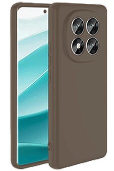 CepteToptan Xiaomi Redmi Note 14 Pro 4G Kılıf First Silikon - Kahverengi - DROPX7778-7067