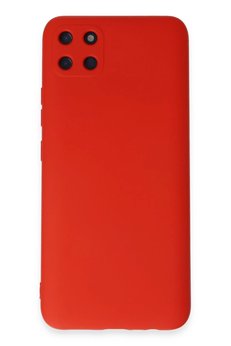 CepteToptan Realme C11 Kılıf Nano içi Kadife Silikon - Kırmızı - DROPX8044-6001