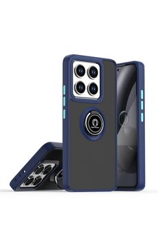 CepteToptan Xiaomi Mi 14T Montreal Yüzüklü Silikon Kapak - Lacivert - DROPX8607-9682