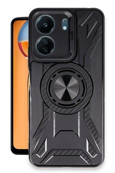 TEKNOCEP Xiaomi Redmi 13C Kılıf Lincoln Silikon - Siyah - teknocep6014-7670