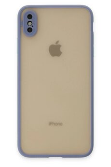 CepteToptan iPhone X Kılıf Montreal Silikon Kapak - Gri - DROPX1198-1337