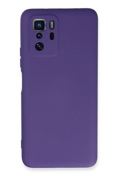 CepteToptan Xiaomi Poco X3 GT Kılıf Nano içi Kadife Silikon - Mor - DROPX2240-5672