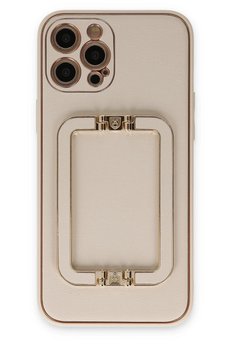 CepteToptan iPhone 12 Pro Kılıf Coco Elit Kapak - Gold - DROPX8114-9628