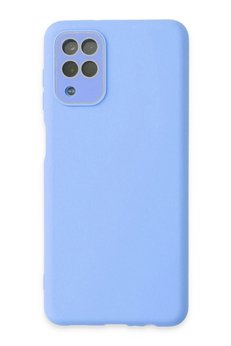 CepteToptan Samsung Galaxy A22 Kılıf Lansman Glass Kapak - Mavi - DROPX7382-8914