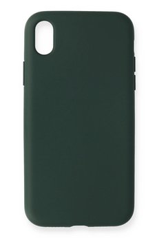 CepteToptan iPhone XR Kılıf Nano içi Kadife Silikon - Koyu Yeşil - DROPX4353-1503