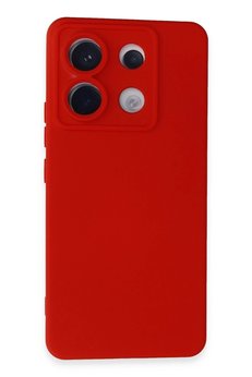 CepteToptan Xiaomi Redmi Note 13 Pro 5G Kılıf Nano içi Kadife Silikon - Kırmızı - DROPX8886-3747
