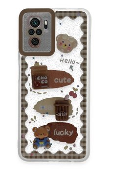 CepteToptan Xiaomi Redmi Note 10 Pro Kılıf Sweet Desenli Silikon Kapak - Şeffaf - DROPX6510-9823