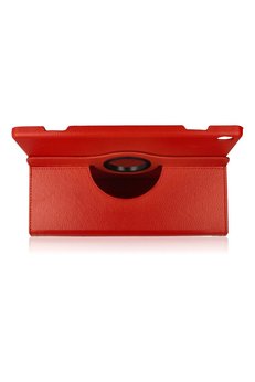 CepteToptan M10 X505F Kılıf 360 Tablet Deri Kılıf - Kırmızı - DROPX5853-6774