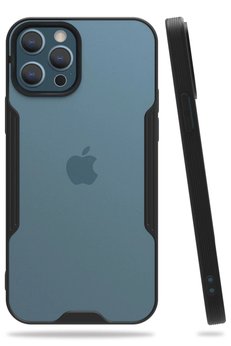 CepteToptan iPhone 12 Pro Max Kılıf Platin Silikon - Siyah - DROPX5543-2072