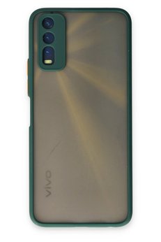 CepteToptan Vivo Y11S Kılıf Montreal Silikon Kapak - Yeşil - DROPX8821-6714