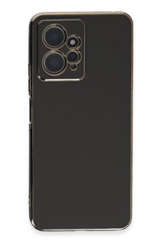 CepteToptan Xiaomi Redmi Note 12 4G Kılıf Volet Silikon - Siyah - DROPX6930-2624