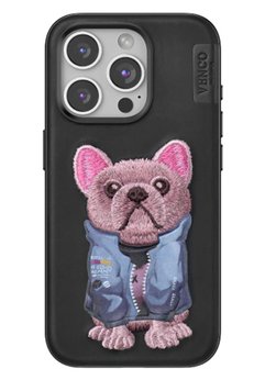CepteToptan iPhone 15 Pro Cute Desenli Kapak - Siyah - DROPX2364-2643