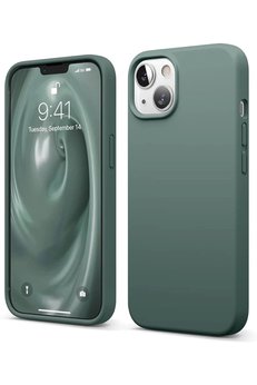 CepteToptan iPhone 14 Kılıf First Silikon - Koyu Yeşil - DROPX9196-8296