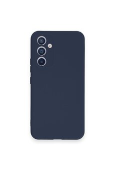 CepteToptan Samsung Galaxy A34 5G Kılıf Nano içi Kadife Silikon - Lacivert - DROPX8581-3737