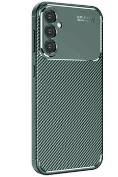 CepteToptan Samsung Galaxy S25 Kılıf Auto Focus Karbon Kapak - Koyu Yeşil - DROPX2321-4495