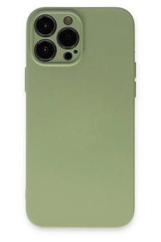 CepteToptan iPhone 13 Pro Kılıf Nano içi Kadife Silikon - Yeşil - DROPX9144-1321