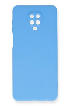 CepteToptan Xiaomi Redmi Note 9 Pro Kılıf Nano içi Kadife Silikon - Mavi - DROPX1721-8476
