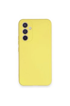 CepteToptan Samsung Galaxy A34 5G Kılıf Nano içi Kadife Silikon - Sarı - DROPX5836-5952