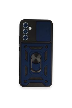 CepteToptan Samsung Galaxy A54 5G Kılıf Pars Lens Yüzüklü Silikon - Lacivert - DROPX3133-8649