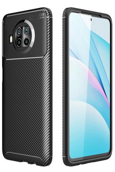 CepteToptan Xiaomi Mi 10T Lite Kılıf Auto Focus Karbon Kapak - Siyah - DROPX8807-2219