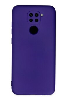 CepteToptan Xiaomi Redmi Note 9 Kılıf Nano içi Kadife Silikon - Mor - DROPX8504-3188