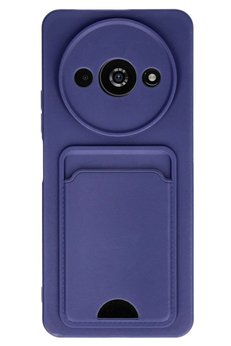 CepteToptan Xiaomi Redmi A3 4G Kılıf Kelvin Kartvizitli Silikon - Lacivert - DROPX9510-6548
