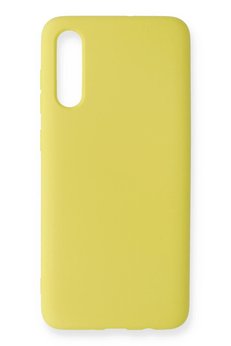 CepteToptan Samsung Galaxy A70 Kılıf Nano içi Kadife Silikon - Sarı - DROPX6483-5722