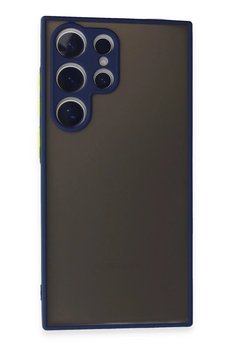 CepteToptan Samsung Galaxy S24 Ultra Kılıf Montreal Silikon Kapak - Lacivert - DROPX4833-5520