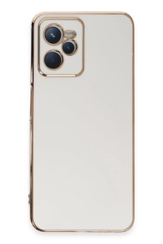 CepteToptan Realme C35 Kılıf Volet Silikon - Beyaz - DROPX2641-8725