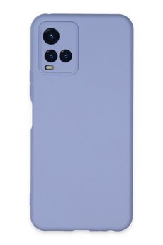 CepteToptan Vivo Y21S Kılıf Nano içi Kadife Silikon - Lila - DROPX4965-8725