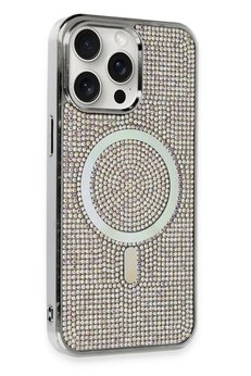 CepteToptan iPhone 14 Pro Max Kılıf Diamond Magsafe Kapak - Rainbow - DROPX4054-8443