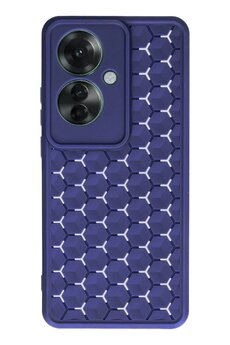 CepteToptan Oppo Reno 11F Kılıf Petek Silikon Kapak - Lacivert - DROPX8511-4227