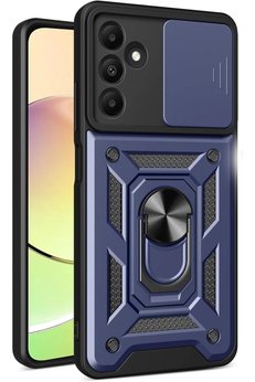 CepteToptan Samsung Galaxy M15 Kılıf Pars Lens Yüzüklü Silikon - Lacivert - DROPX8884-6593