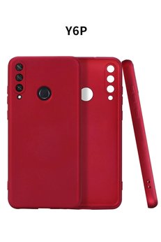 CepteToptan Huawei Y6P Kılıf First Silikon - Bordo - DROPX8598-4897